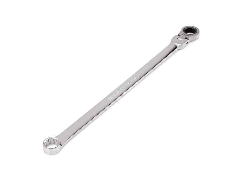 17 mm Long Fixed/Flex Head 12-Point Ratcheting Box End Wrench