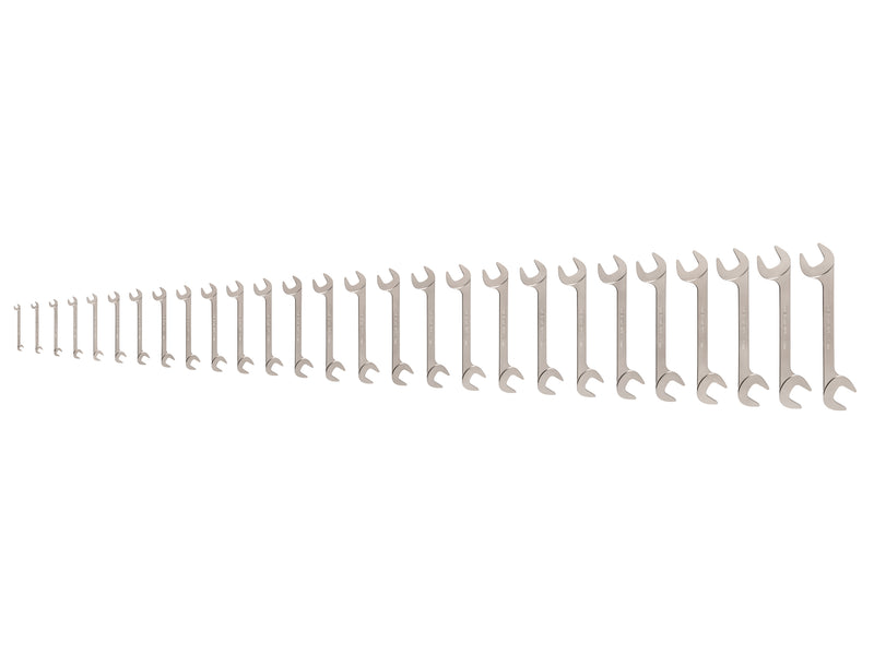 Angle Head Open End Wrench Set, 27-Piece (6-32 mm)