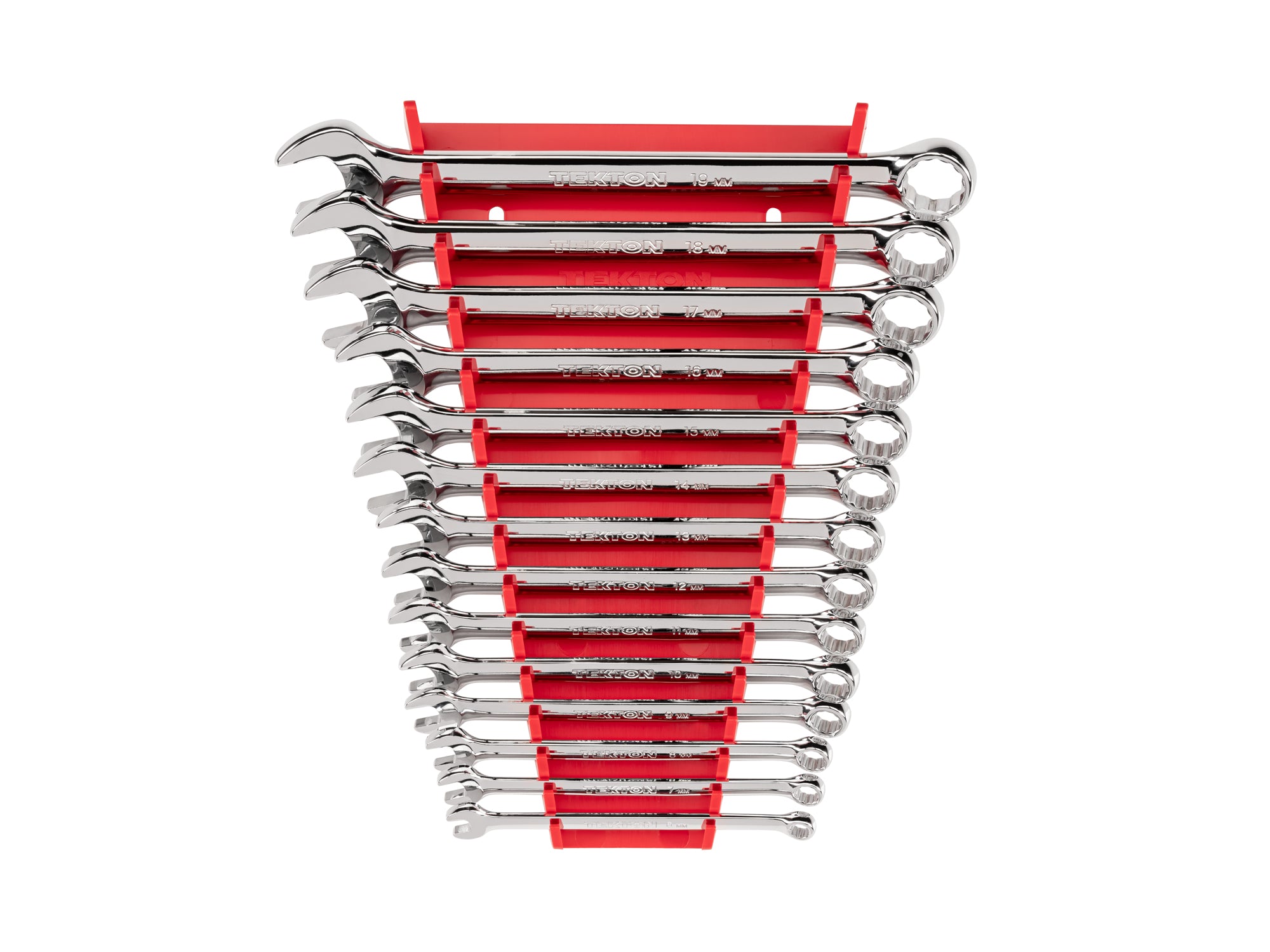 Combination Wrench Set with Rack, 14-Piece (6-19 mm)