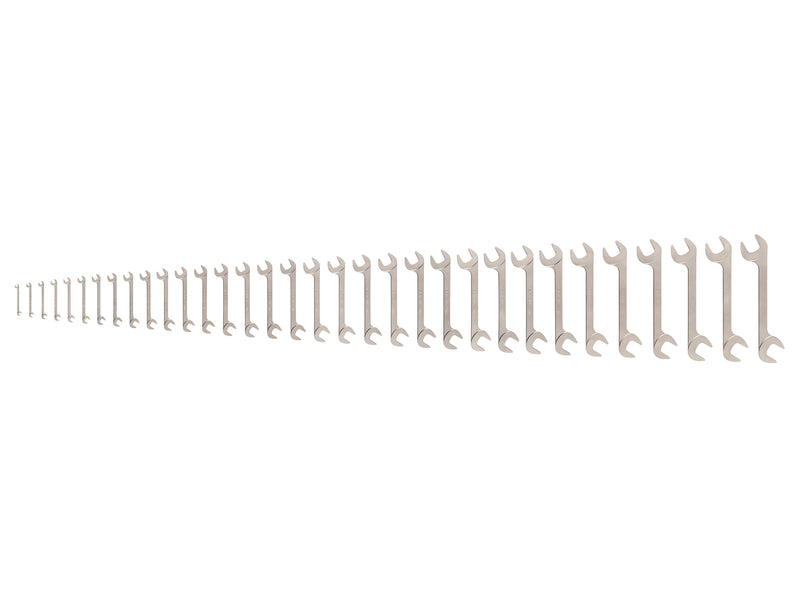 Angle Head Open End Wrench Set, 33-Piece (6-38 mm)