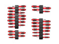 Phillips, Slotted, Torx, Square Screwdriver Set with Modular Organizers - 4 Inch Shanks (35-Piece)