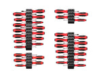 Phillips, Slotted, Torx, Square Screwdriver Set with Modular Organizers - 4 Inch Shanks (35-Piece)