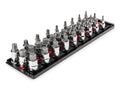 1/2 Inch Drive Hex/Torx Bit Socket Set with Rails and Tray, 32-Piece (1/4 - 3/4 in., 6 - 19 mm, T30 - T80)