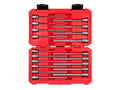 3/8 Inch Drive Long Ball End Hex Bit Socket Set with Case, 19-Piece (1/8 - 3/8 in., 3 - 10 mm)