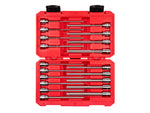 3/8 Inch Drive Long Ball End Hex Bit Socket Set with Case, 19-Piece (1/8 - 3/8 in., 3 - 10 mm)