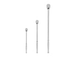 1/4, 3/8, 1/2 Inch Drive Non-Quick-Release Long Ratchet Set, 3-Piece (9, 12, 18 in.)