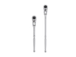 1/2 Inch Drive Flex Head Quick-Release Ratchet Set, 2-Piece (10-1/2, 14 in.)