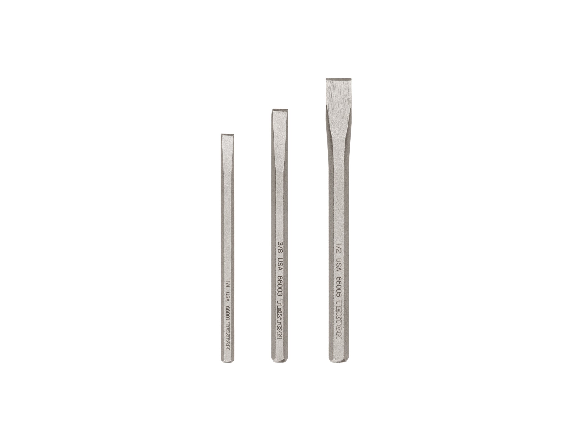 Cold Chisel Set, 3-Piece (1/4, 3/8, 1/2 in.)