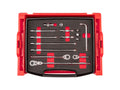 3/8 Inch Drive Ratchet and Accessories Set with Open Top Drawer and Rack (15-Piece)