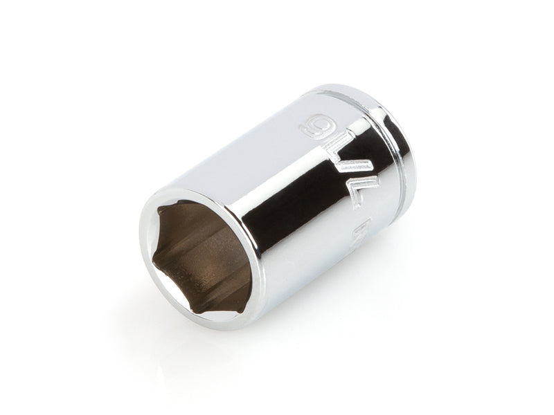 1/4 Inch Drive x 7/16 Inch Shallow 6-Point Socket