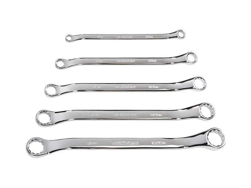 45-Degree Offset Box End Wrench Set, 5-Piece (1/4 - 13/16 in.)