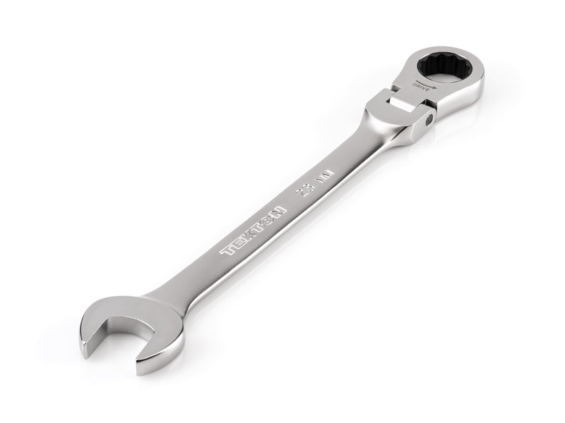 23 mm Flex Head 12-Point Ratcheting Combination Wrench