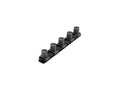3/4 Inch Drive x 8 Inch Socket Rail, 5 Clips (Black)