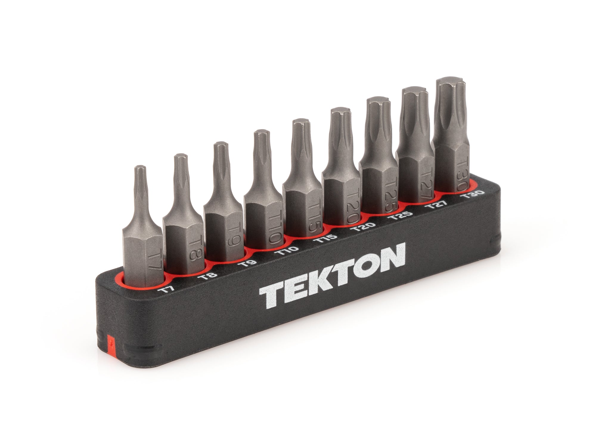 1/4 Inch Star Bit Set with Rail, 9-Piece (T7 - T30)