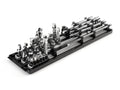 1/4, 3/8, 1/2 Inch Drive Extension and Accessory Set with Rails and Tray (27-Piece)