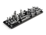 1/4, 3/8, 1/2 Inch Drive Extension and Accessory Set with Rails and Tray (27-Piece)