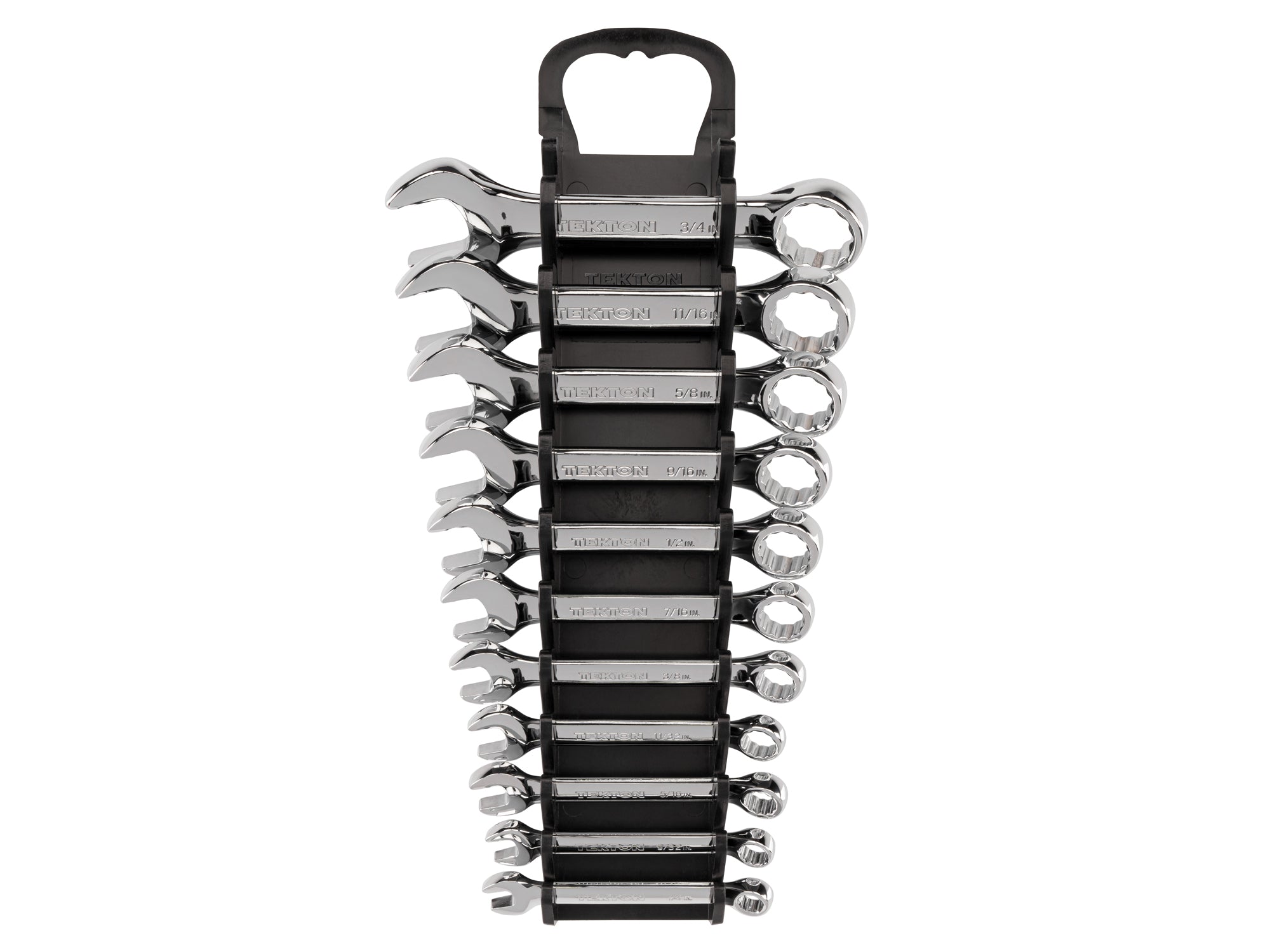 Stubby Combination Wrench Set with Holder, 11-Piece (1/4-3/4 in.)