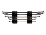 Long Flex Head 12-Point Ratcheting Box End Wrench Set with Modular Organizers, 6-Piece (1/4-13/16 in.)