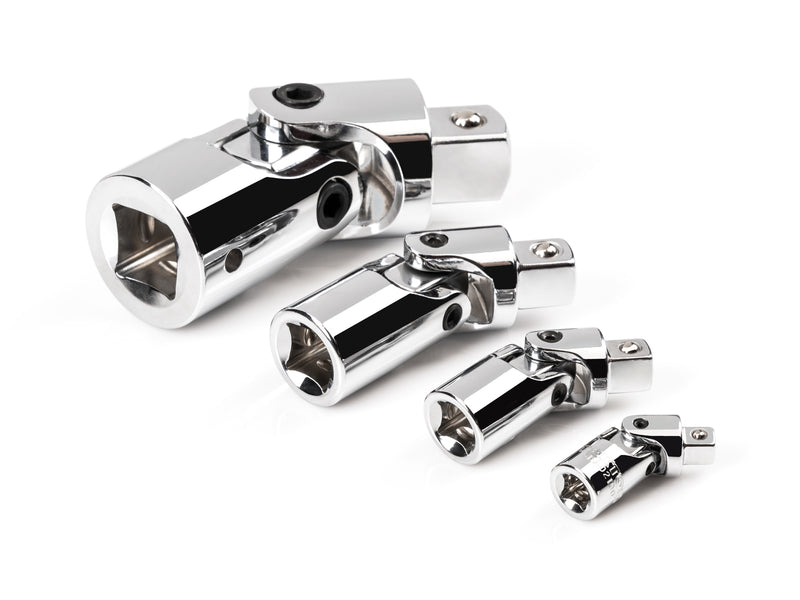 1/4, 3/8, 1/2, 3/4 Inch Drive Universal Joint Set (4-Piece)