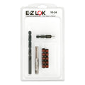 #10-24 x 3/8"-16 Carbon Steel Solid Wall Threaded Insert W/Red Loctite Standard Repair Kit with Inserts, Drill Bit, Tap, and Install Tool