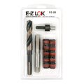 1/2"-20 x 3/4"-10 Carbon Steel Solid Wall Threaded Insert W/Red Loctite Standard Repair Kit with Inserts, Drill Bit, Tap, and Install Tool