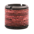 1"-8 x 1-3/8"-12 Carbon Steel Standard Wall Thread Insert for Metal w/ Red Loctite