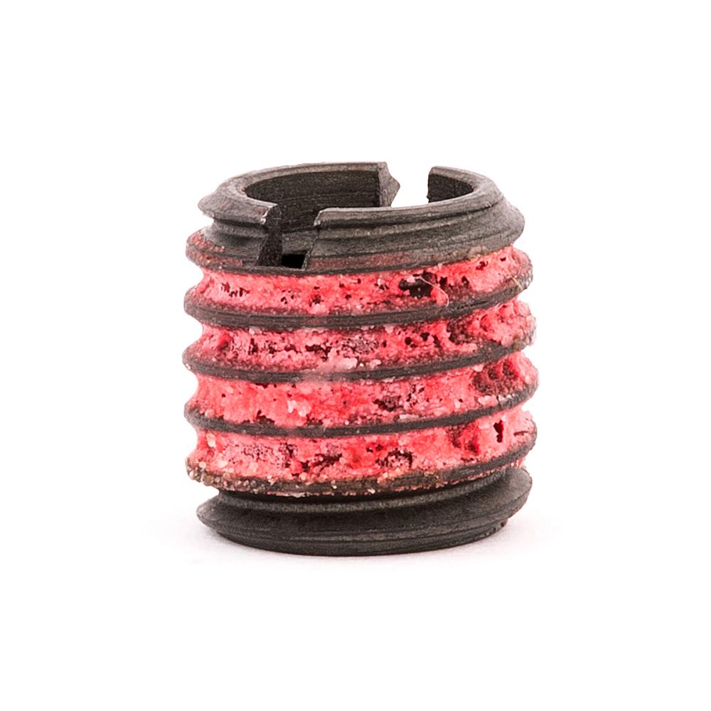 5/16"-18 x 1/2"-13 Carbon Steel Standard Wall Thread Insert for Metal w/ Red Loctite