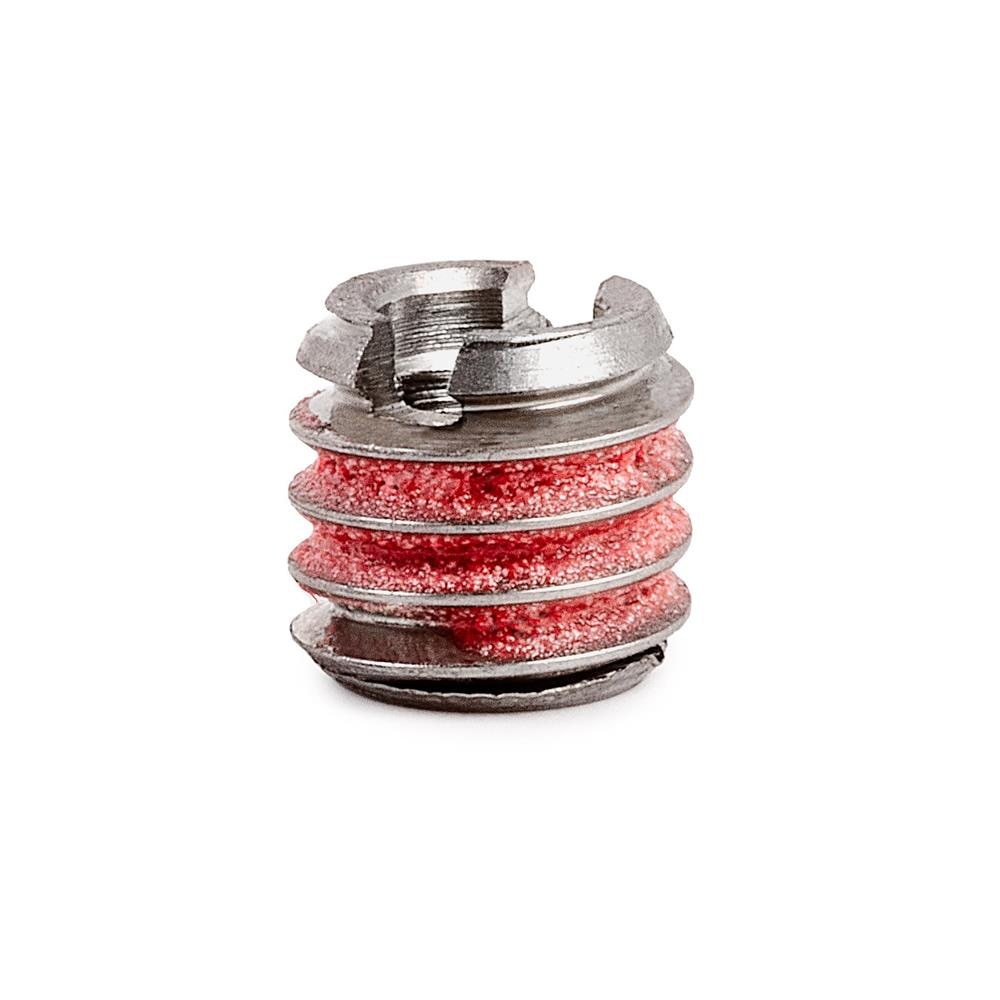 M4-0.7 x M8-1.25 Stainless Steel Standard Wall Thread Insert for Metal w/ Red Loctite