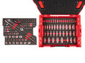 1/4, 3/8 Inch Drive Shallow and Deep 6-Point Socket Set with Lid Insert in Stacking Tool Box, 105-Piece (5/32 - 1 in., 4 - 24 mm)