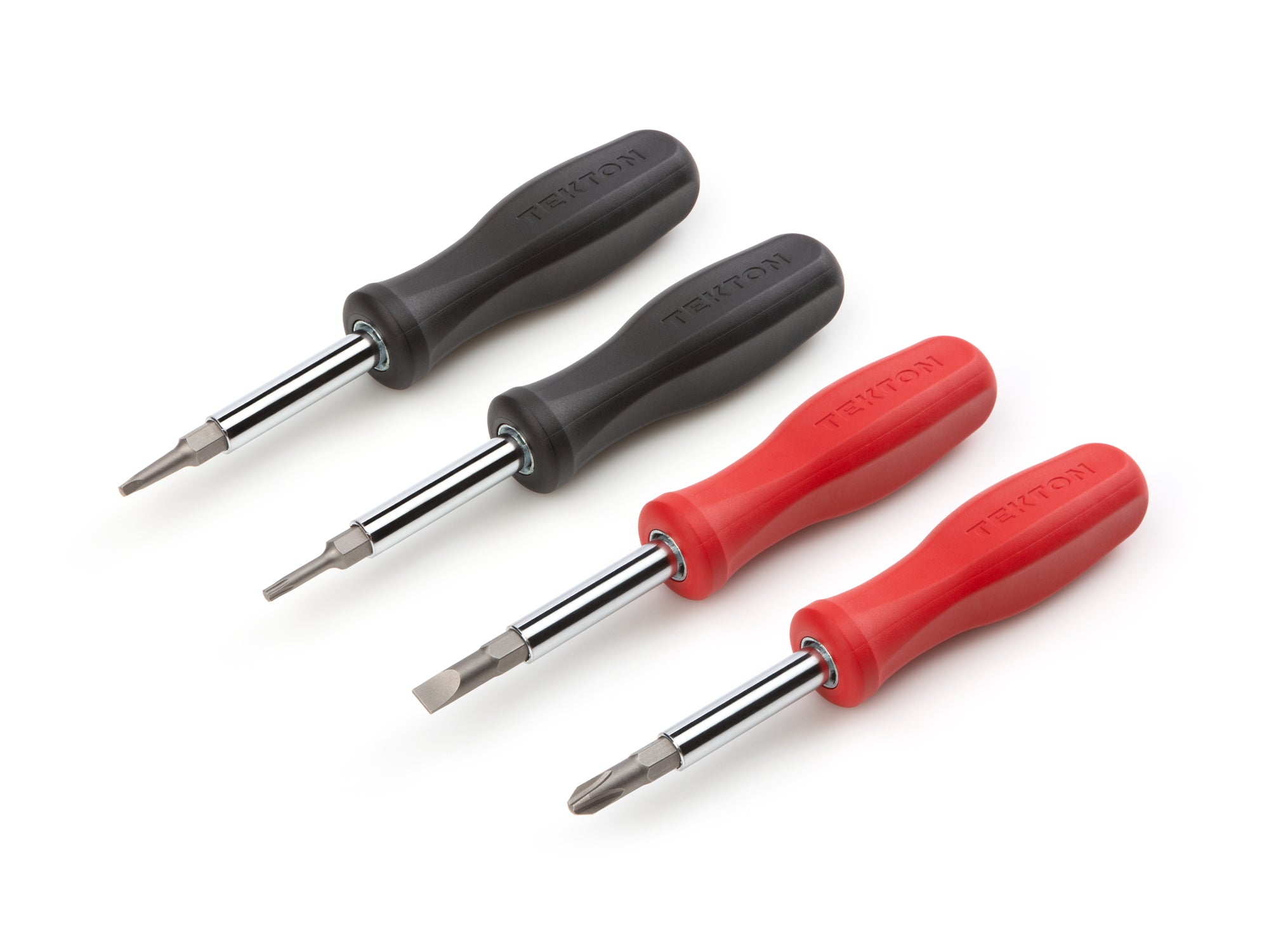 6-in-1 Driver Set, 4-Piece (Phillips, Slotted, Torx, Square)