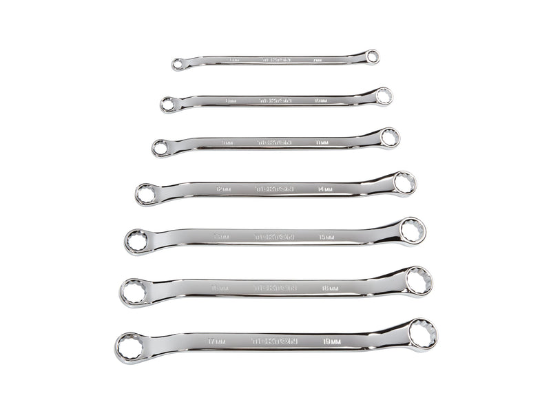 45-Degree Offset Box End Wrench Set, 7-Piece (6 - 19 mm)