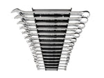 Combination Wrench Set with Rack, 15-Piece (1/4-1 in.)