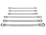 Long Flex Head 12-Point Ratcheting Box End Wrench Set, 6-Piece (1/4-13/16 in.)