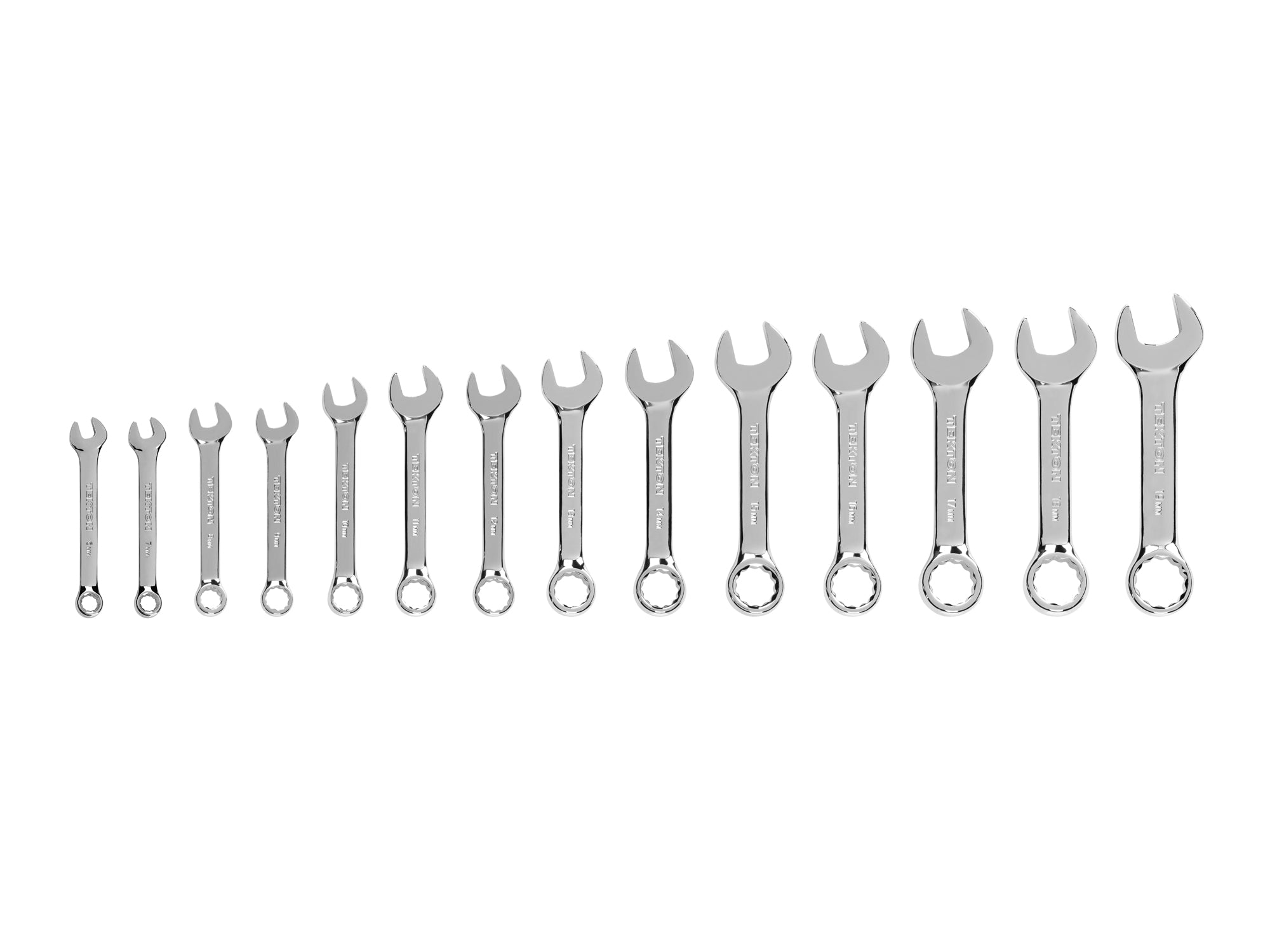 Stubby Combination Wrench Set, 14-Piece (6-19 mm)