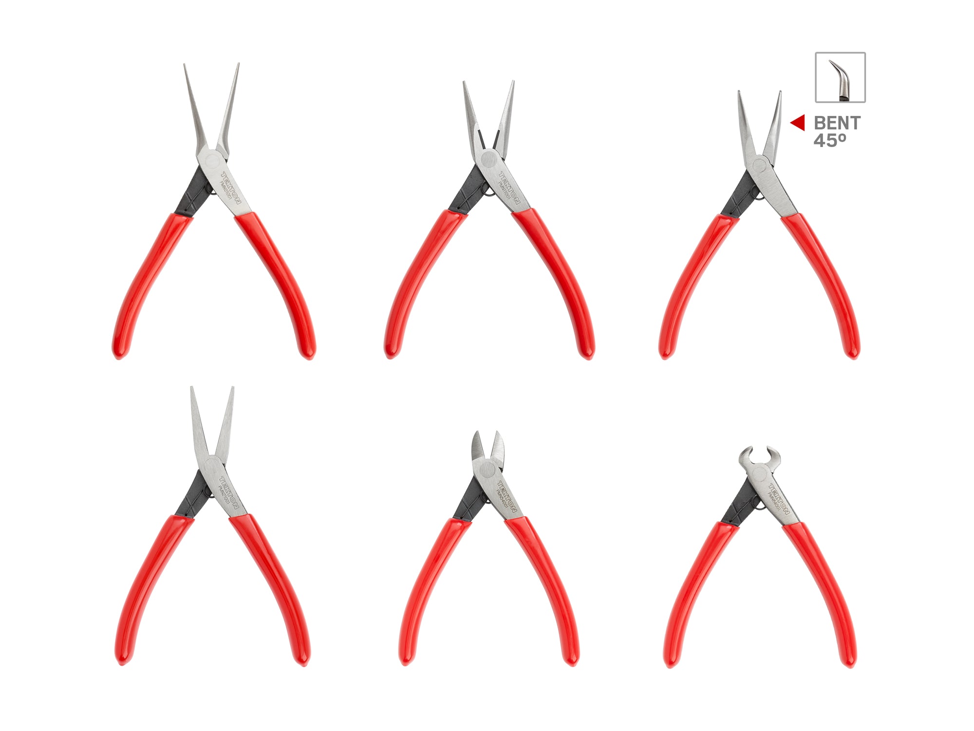 Mini Pliers Set, 6-Piece (Needle Nose, Long Nose, Flat Nose, Cutting)