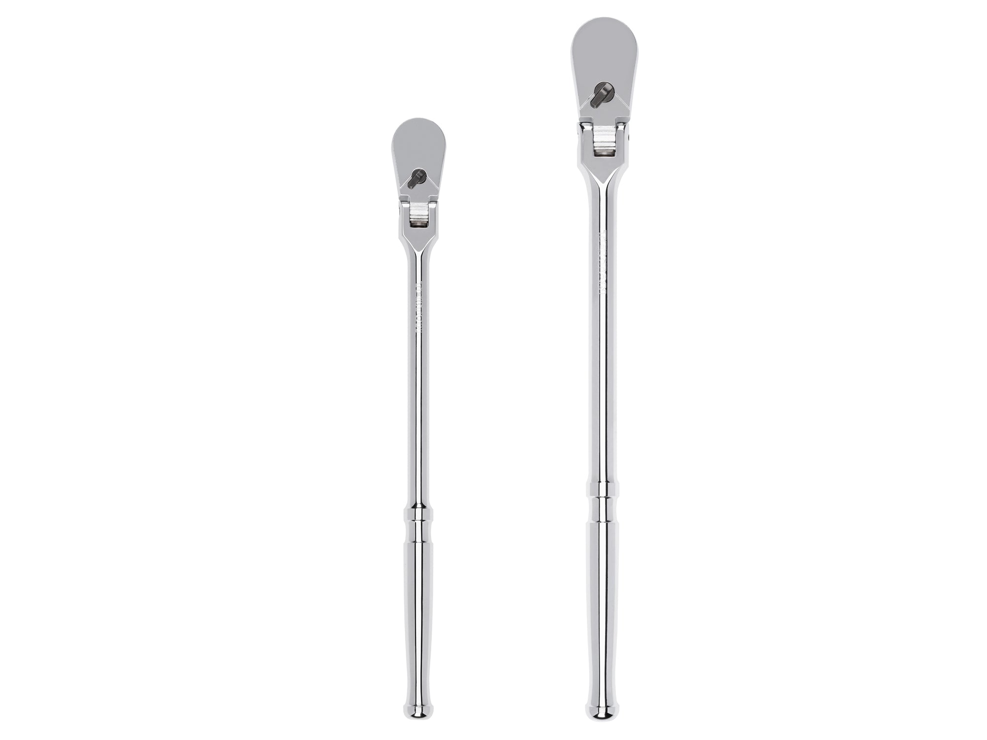 3/8, 1/2 Inch Drive Flex Head Non-Quick-Release Long Ratchet Set, 2-Piece (12, 14 in.)