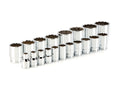1/2 Inch Drive Shallow 12-Point Socket Set, 19-Piece (3/8 - 1-1/2 in.)