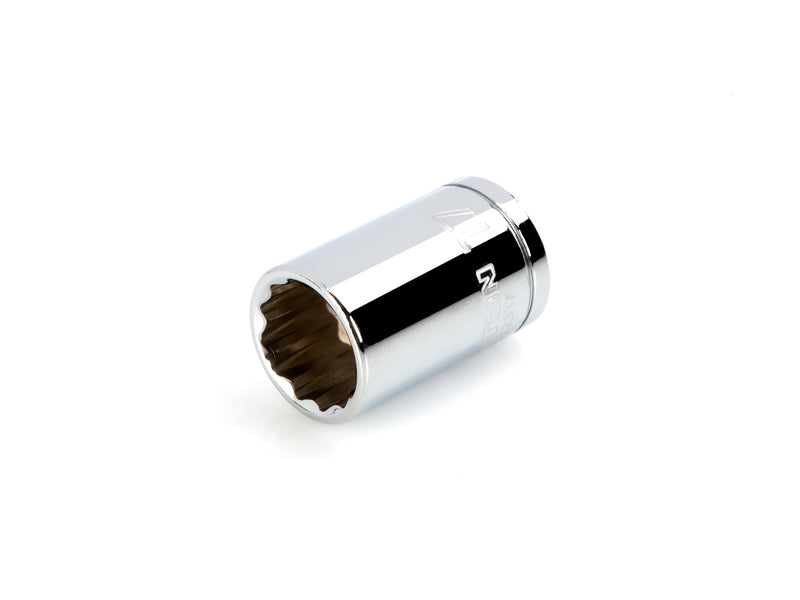 1/2 Inch Drive x 17 mm Shallow 12-Point Socket