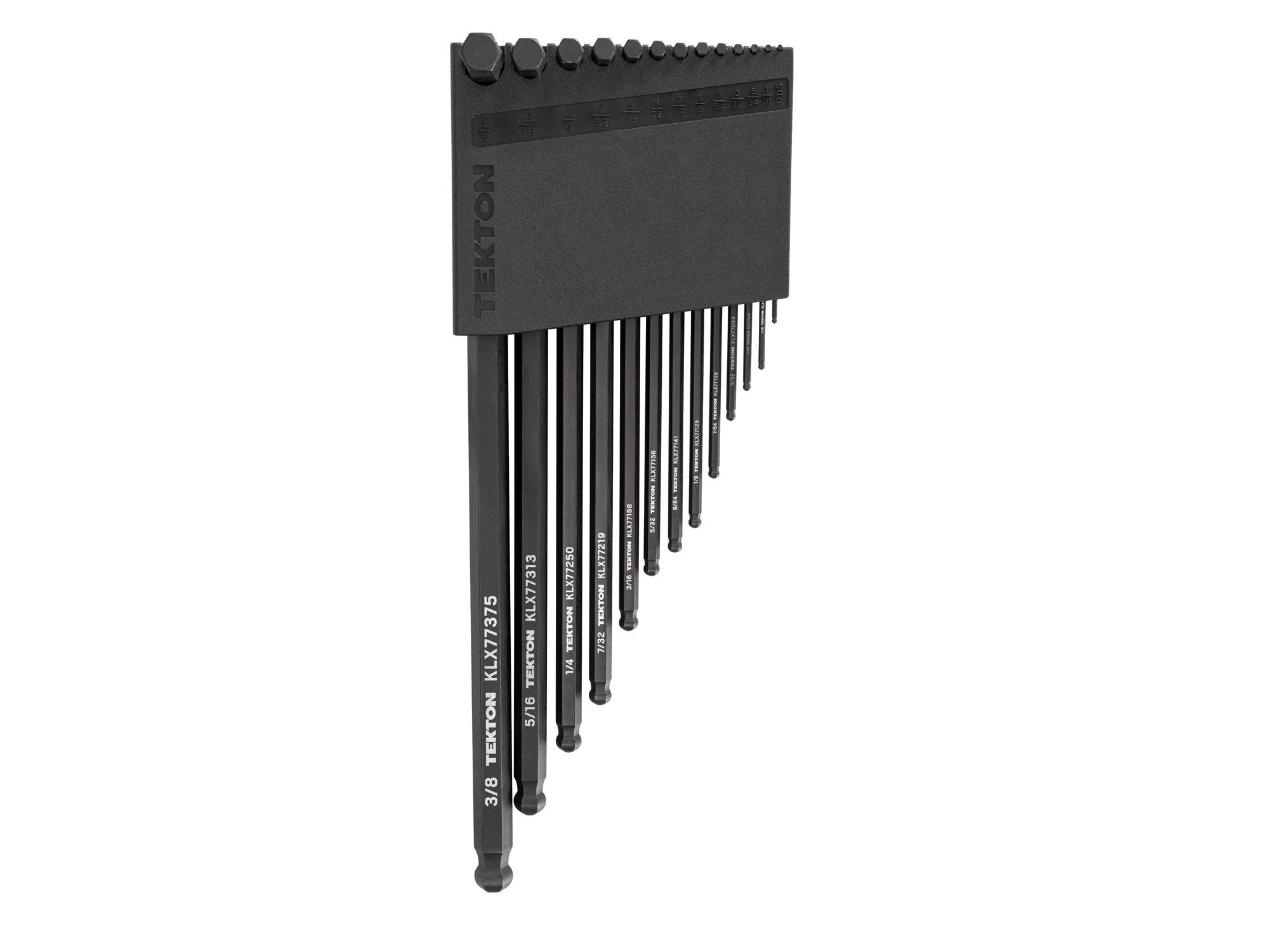 Short Arm Ball End Hex L-Key Set with Holder, 13-Piece (0.050 - 3/8 in.)