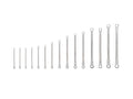 Long Fixed/Flex Head 12-Point Ratcheting Box End Wrench Set, 15-Piece (1/4-1 in.)