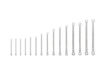 Long Fixed/Flex Head 12-Point Ratcheting Box End Wrench Set, 15-Piece (1/4-1 in.)