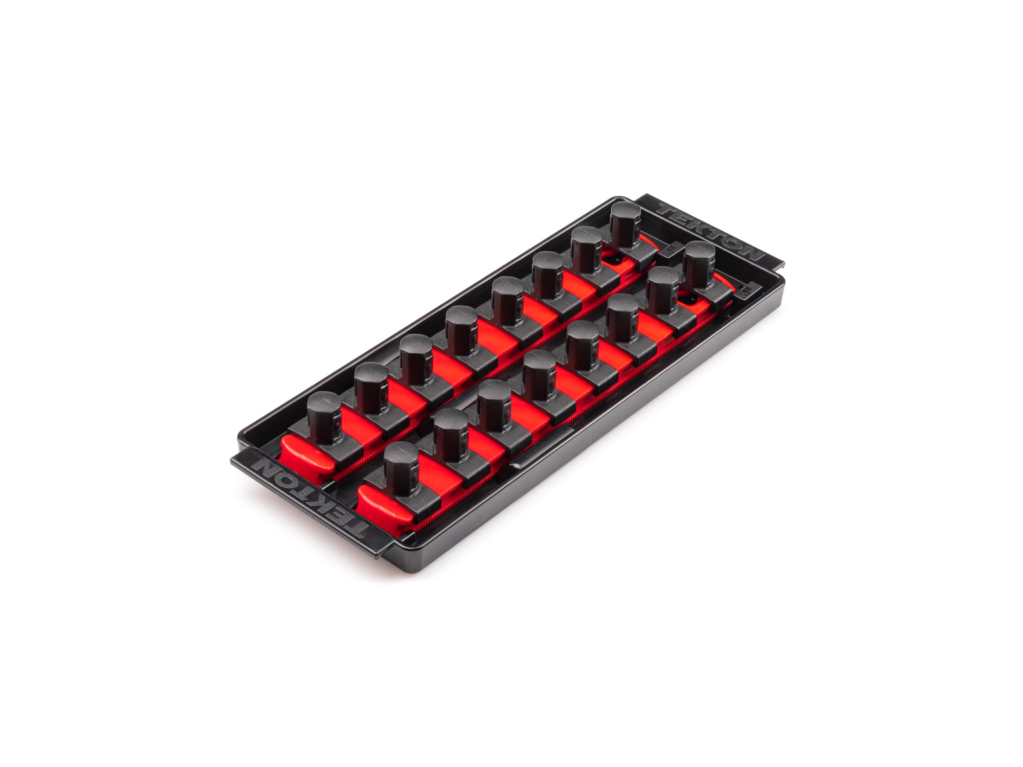 1/2 Inch Drive 2-Rail Socket Organizer Set, Red (16-Tool)