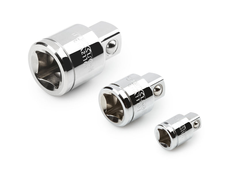 1/4, 3/8, 1/2 Inch Drive Mini Extension Set (3-Piece)