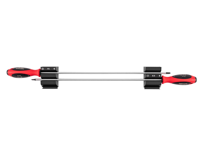Phillips and Slotted Screwdriver Set with Modular Organizers - 18 Inch Shanks, 2-Piece (#2, 6.5 mm)