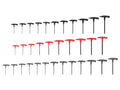 Ball End Hex and Star T-Handle Key Set, 34-Piece (5/64 - 3/8 in., 2 - 10 mm, T6 - T50)