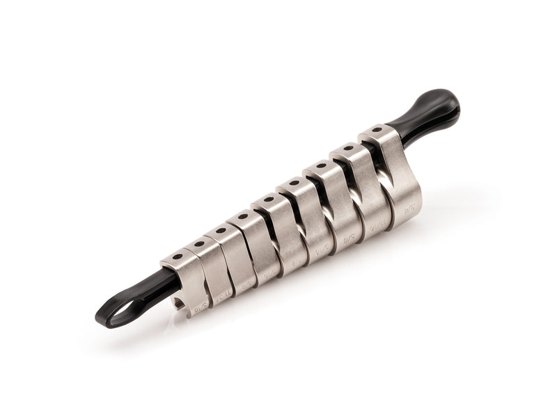 3/8 Inch Drive 6-Point Flare Nut Crowfoot Wrench Set with Key, 9-Piece (5/16 - 3/4 in.)