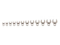 3/8 Inch Drive Crowfoot Wrench Set, 12-Piece (8 - 19 mm)