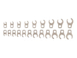 3/8 Inch Drive 6-Point Flare Nut Crowfoot Wrench Set, 21-Piece (5/16 - 3/4 in., 8 - 19 mm)