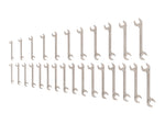 Angle Head Open End Wrench Set, 27-Piece (3/8-1 in., 10-27 mm)