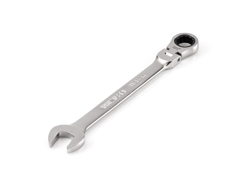 11/16 Inch Flex Head 12-Point Ratcheting Combination Wrench